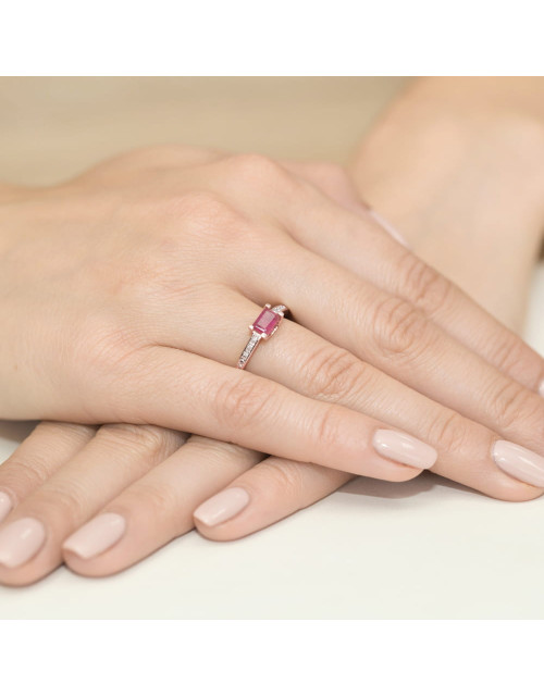 Pierscionek W0105-RUBIN