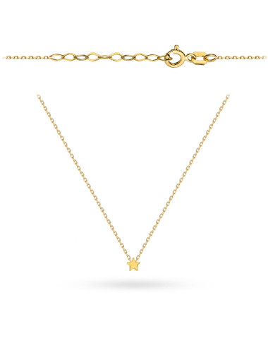 Naszyjnik złoty z subtelną gwiazdką (Gramatura: 1.36)