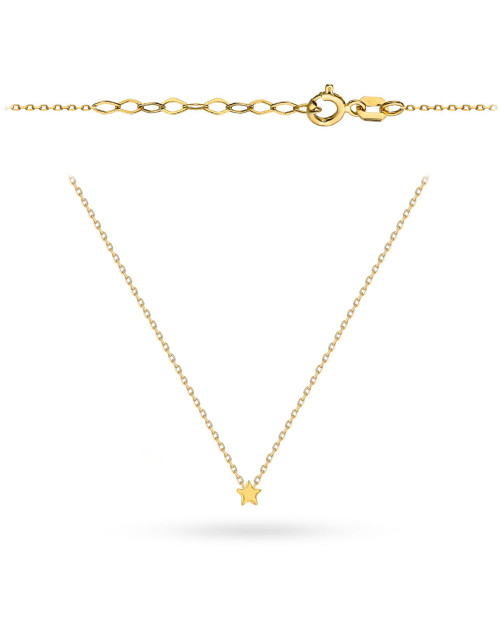 Naszyjnik złoty z subtelną gwiazdką (Gramatura: 1.36)