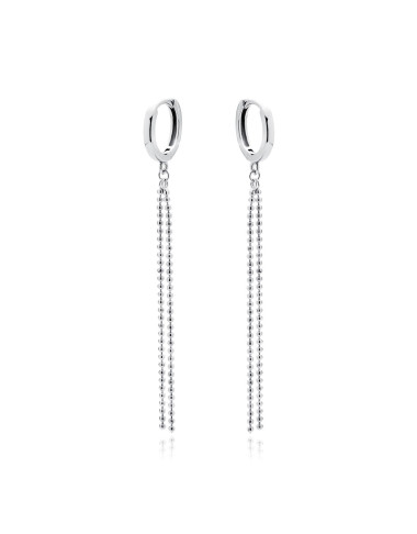 Srebrne pr. 925 kolczyki z łańcuszkami