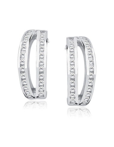 Srebrne pr.925 kolczyki z cyrkonią