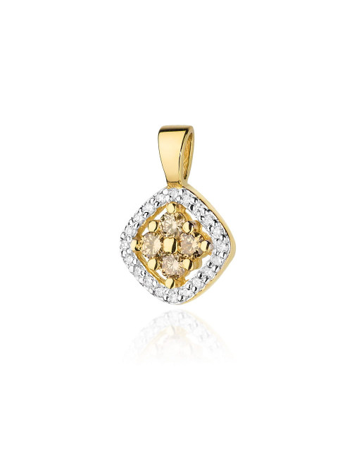 Zawieszka  Z0441Z Brązowe Brylanty