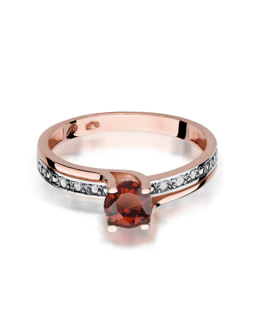 Pierscionek W0106-GRANAT