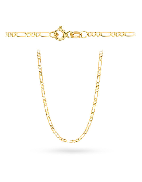 Łańcuszek złoty pr. 585 - splot figaro 45 cm (Gramatura: 3.95)