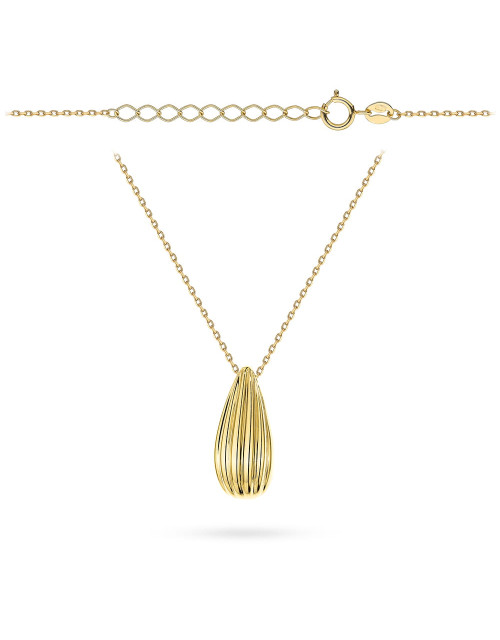Naszyjnik złoty frezowana łezka (Gramatura: 2.36)