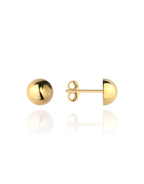 Kolczyki pół kulki śr. 4 mm na sztyfcie super lekkie (Gramatura: 0.41)