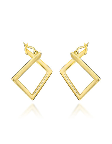 Kolczyki złote geometryczne romby (Gramatura: 4.08)