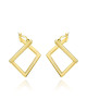 Kolczyki złote geometryczne romby (Gramatura: 4.11)