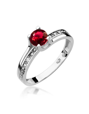 Pierscionek W0106-rubin