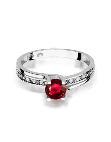 Pierscionek W0106-rubin