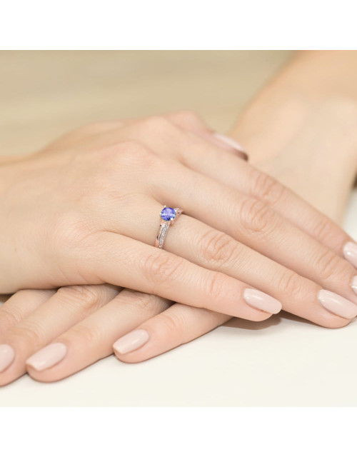 Pierscionek W0106-TANZANIT