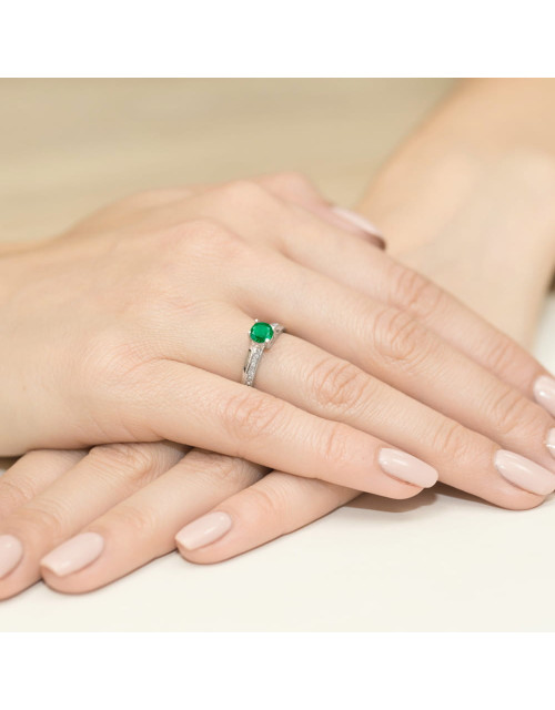 Pierscionek W106-AMETYST