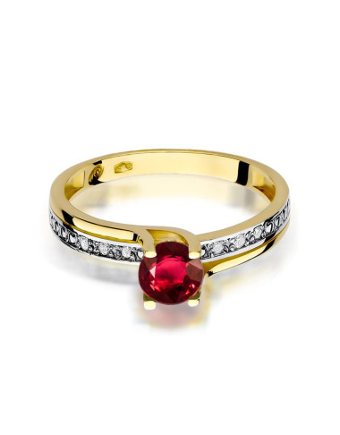 Pierscionek W0106-rubin