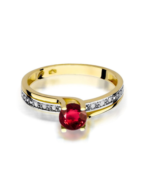 Pierscionek W0106-rubin