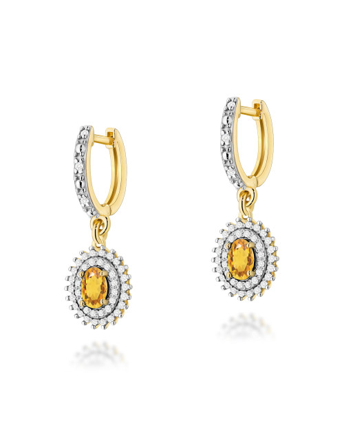 KOLCZYKI K0303, CYTRYN 1,2CT