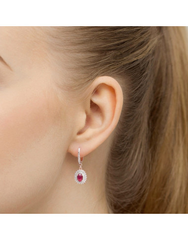 KOLCZYKI K0303 RUBIN 1,2CT