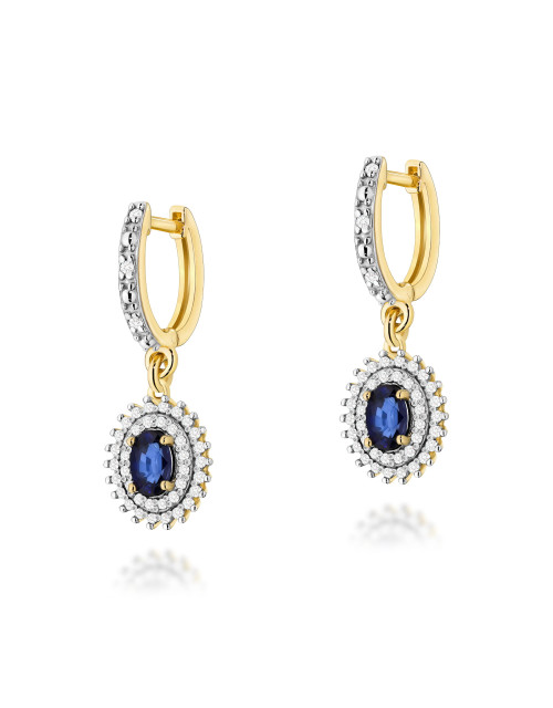 KOLCZYKI K0303, SZAFIR 1,4CT