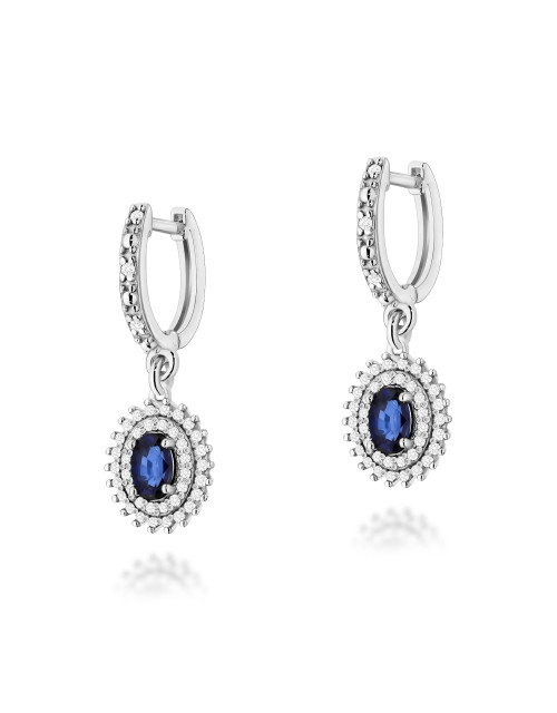 KOLCZYKI K0303 SZAFIR 1,4CT