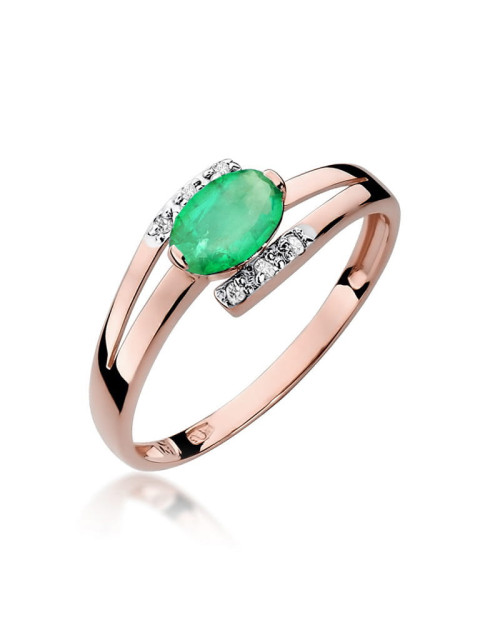 Pierscionek W119-SZMARAGD