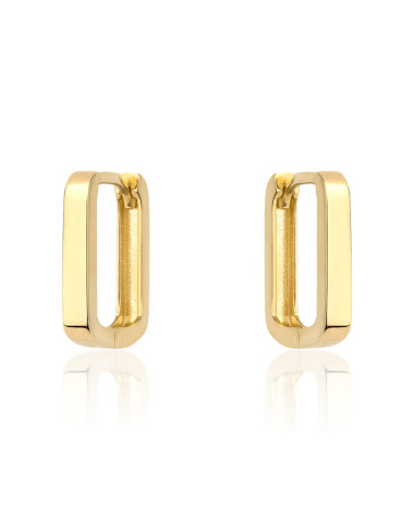 Kolczyki złote kwadratowe na angielskim zapięciu (Gramatura: 1.49)