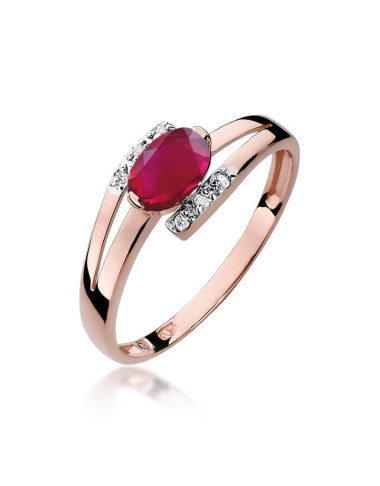 Pierscionek W0119-RUBIN