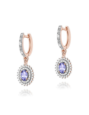 KOLCZYKI K0303 TANZANIT 0,80CT