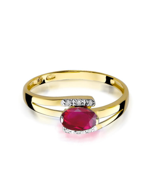 Pierscionek W0119-RUBIN