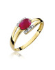 Pierscionek W0119-RUBIN