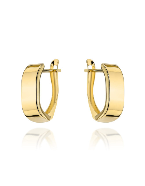 Kolczyki złote zaokrąglone gładkie (Gramatura: 1.48)