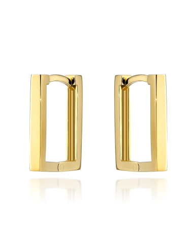 Kolczyki złote prostokąty (Gramatura: 1.83)