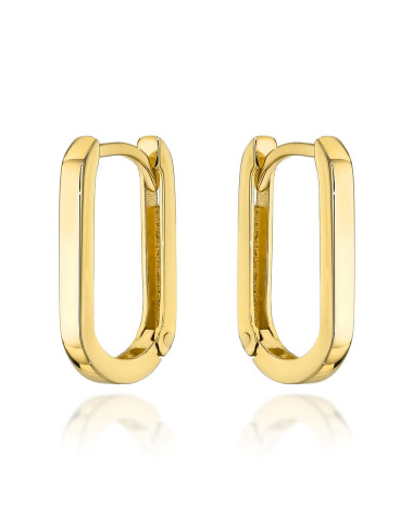 Kolczyki złote zaokrąglone na angielskim zapięciu (Gramatura: 1.54)