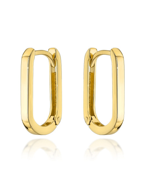 Kolczyki złote zaokrąglone na angielskim zapięciu (Gramatura: 1.54)