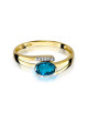 Pierscionek W0119-TOPAZ LONDON BLUE