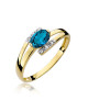 Pierscionek W0119-TOPAZ LONDON BLUE
