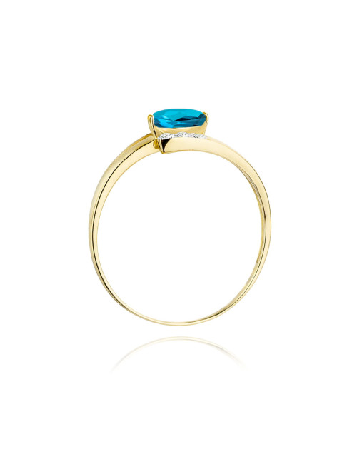 Pierscionek W0119-TOPAZ LONDON BLUE