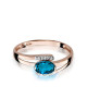 Pierscionek W0119-TOPAZ LONDON BLUE