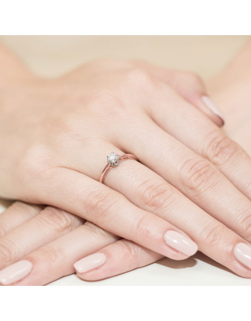 Pierscionek W133-0,15ct