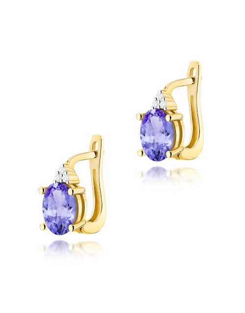 KOLCZYKI K0308, TANZANIT 1,4ct