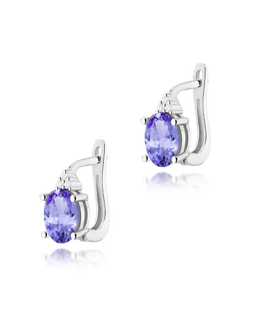KOLCZYKI K0308 TANZANIT 1,4ct