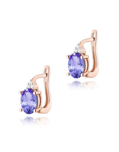 KOLCZYKI K0308 TANZANIT 1,4ct
