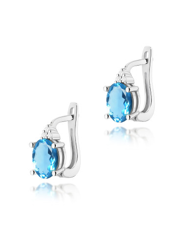 KOLCZYKI K0308B, TOPAZ 1,8ct