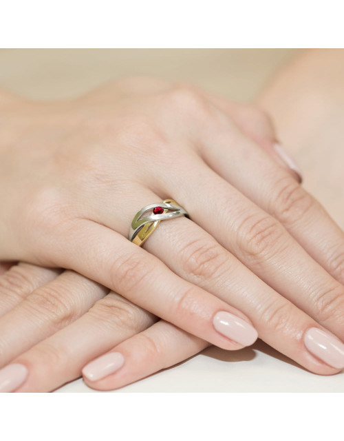 Pierscionek W0156-rubin 0,15ct