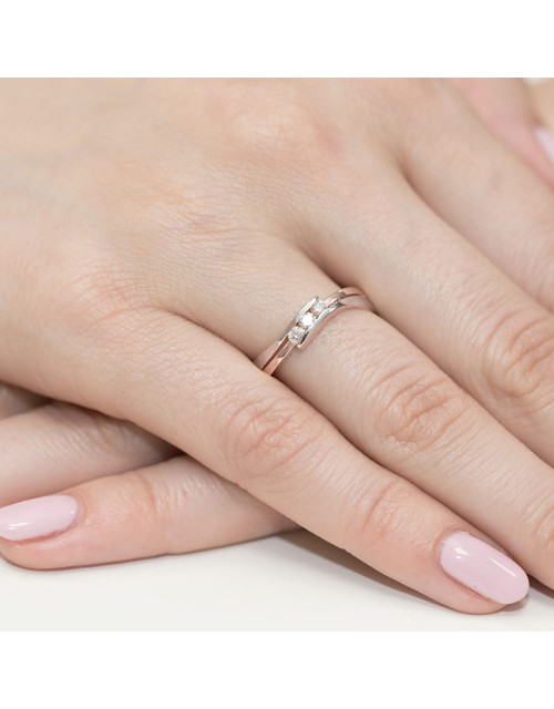 Pierscionek W159-0,12ct