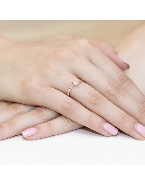 Pierscionek W160-0,13ct