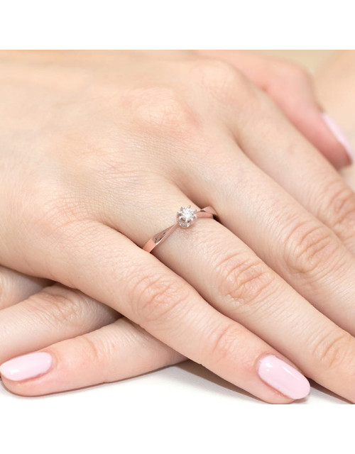 Pierscionek W173-0,15ct