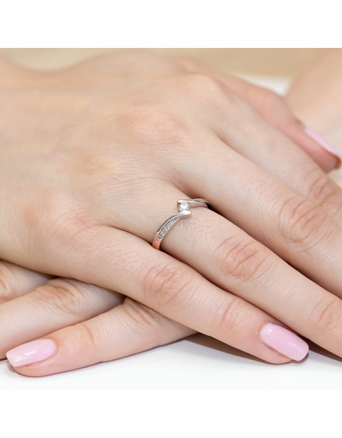 Pierscionek W177-0,16ct