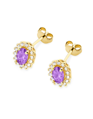 KOLCZYKI K0514, AMETYST 0,80ct
