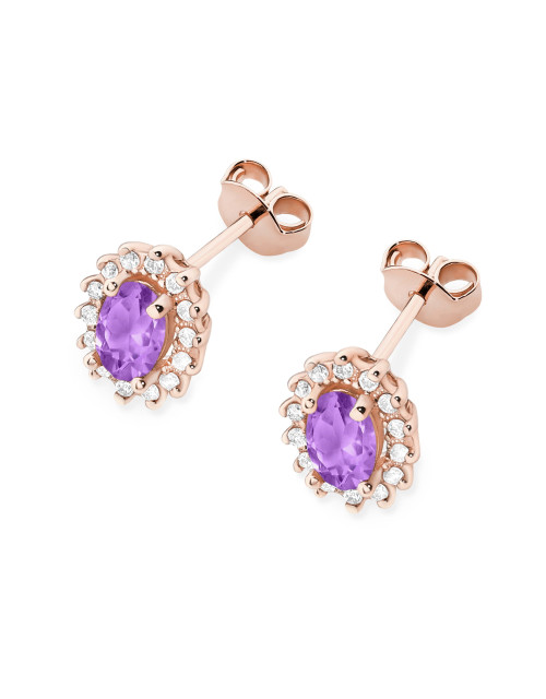 KOLCZYKI K0514, AMETYST 0,80ct