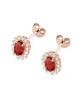 KOLCZYKI K0514, GRANAT 1,0ct