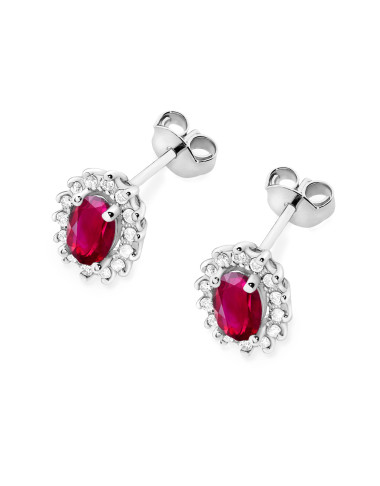 KOLCZYKI K0514, RUBIN 1,2ct